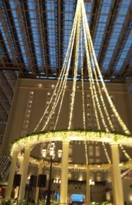 グランドニッコー東京ベイ舞浜 ロビー 夜のイルミネーション