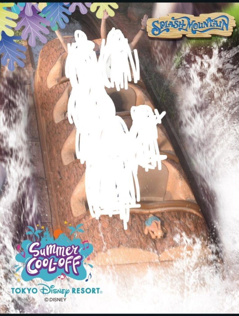 ディズニーランド スプラッシュマウンテン 購入したアトラクション写真 子連れ体験