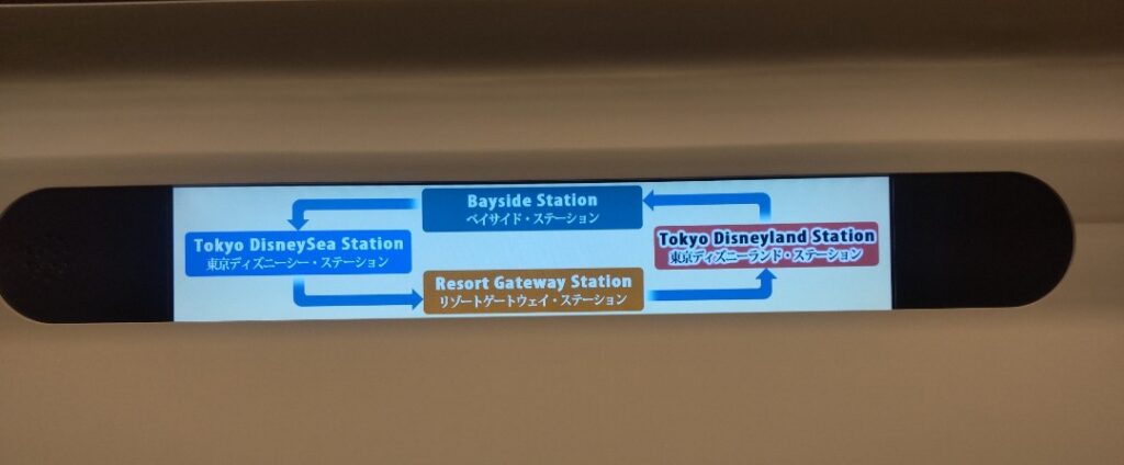 ディズニーリゾートライン 路線図 舞浜駅からランド・シー・ベイサイドを結ぶ
